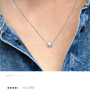 Pandora Halo Silver Necklace